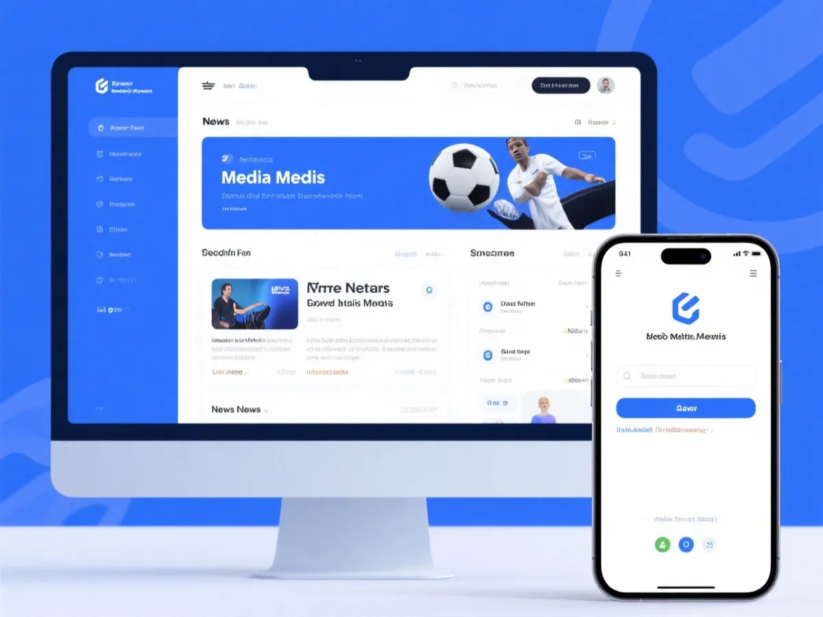 体育内容平台多端体验示意图