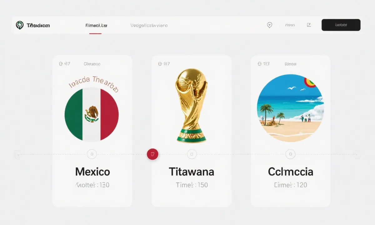 世界杯赛程时间轴从小组赛到决赛的网页视觉时间线占位图